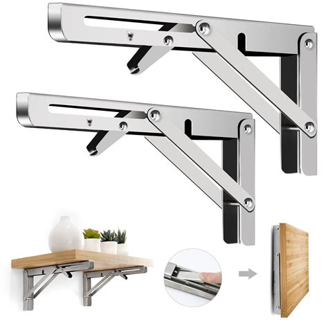 wall mounted metal shelf brackets|foldable stainless steel wall shelf.